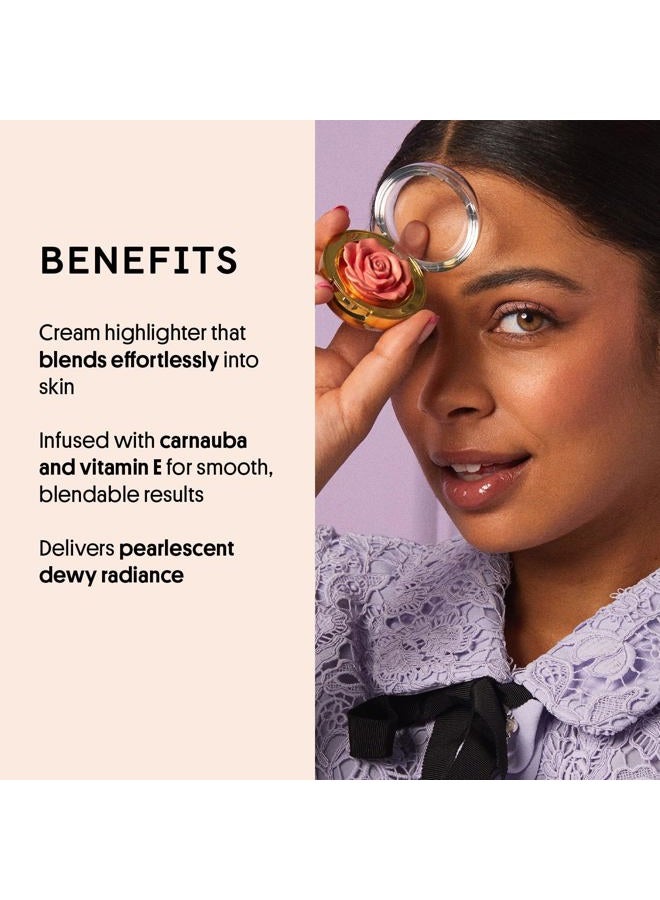 Winky Lux Cheeky Rose, Cream Highlighter with Vitamin E, Gold Highlighter, Makeup Highlighter, Champagne - Image 3